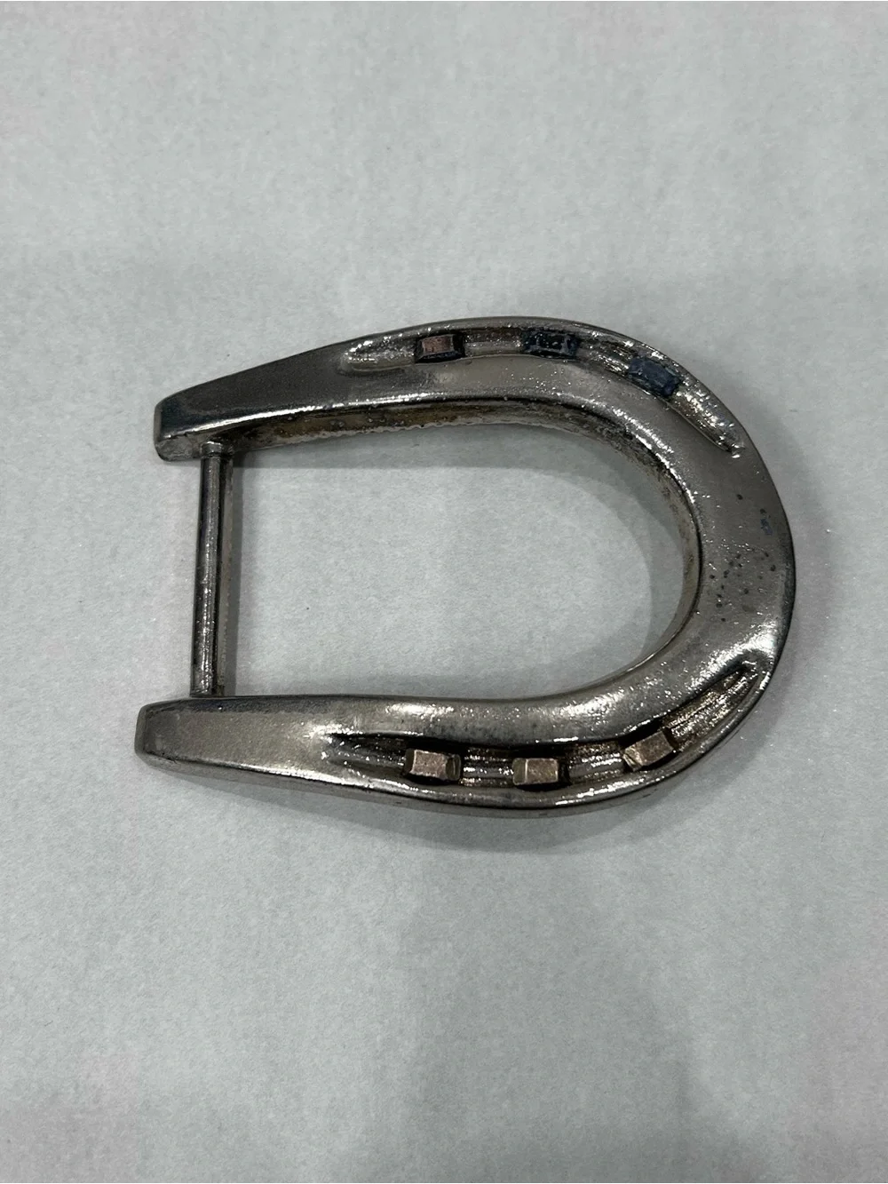 Vtg Lucky Horseshoe Western Cowboy Belt Buckle fits 1 3/8